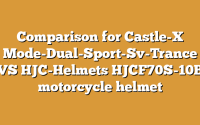 Comparison for Castle-X Mode-Dual-Sport-Sv-Trance VS HJC-Helmets HJCF70S-10B motorcycle helmet