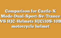 Comparison for Castle-X Mode-Dual-Sport-Sv-Trance VS HJC-Helmets HJCi10S-10B motorcycle helmet