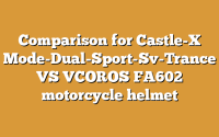 Comparison for Castle-X Mode-Dual-Sport-Sv-Trance VS VCOROS FA602 motorcycle helmet