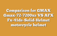 Comparison for GMAX Gmax-72-7200xs VS AFX Fx-41ds-Solid-Helmet motorcycle helmet