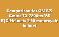 Comparison for GMAX Gmax-72-7200xs VS HJC-Helmets I-50 motorcycle helmet