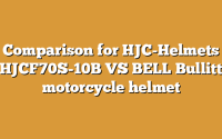 Comparison for HJC-Helmets HJCF70S-10B VS BELL Bullitt motorcycle helmet