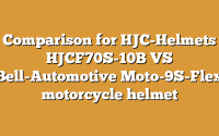 Comparison for HJC-Helmets HJCF70S-10B VS Bell-Automotive Moto-9S-Flex motorcycle helmet