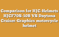 Comparison for HJC-Helmets HJCF70S-10B VS Daytona Cruiser-Graphics motorcycle helmet