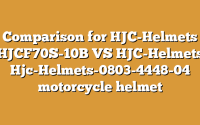 Comparison for HJC-Helmets HJCF70S-10B VS HJC-Helmets Hjc-Helmets-0803-4448-04 motorcycle helmet