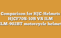 Comparison for HJC-Helmets HJCF70S-10B VS ILM ILM-902BT motorcycle helmet