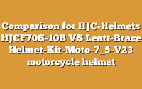 Comparison for HJC-Helmets HJCF70S-10B VS Leatt-Brace Helmet-Kit-Moto-7_5-V23 motorcycle helmet