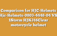 Comparison for HJC-Helmets Hjc-Helmets-0803-4448-04 VS 1Storm HJK316Clear motorcycle helmet