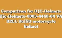 Comparison for HJC-Helmets Hjc-Helmets-0803-4448-04 VS BELL Bullitt motorcycle helmet