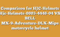 Comparison for HJC-Helmets Hjc-Helmets-0803-4448-04 VS BELL MX-9-Adventure-DLX-Mips motorcycle helmet