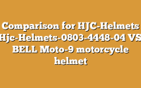 Comparison for HJC-Helmets Hjc-Helmets-0803-4448-04 VS BELL Moto-9 motorcycle helmet