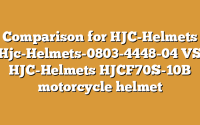 Comparison for HJC-Helmets Hjc-Helmets-0803-4448-04 VS HJC-Helmets HJCF70S-10B motorcycle helmet