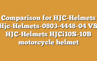 Comparison for HJC-Helmets Hjc-Helmets-0803-4448-04 VS HJC-Helmets HJCi10S-10B motorcycle helmet