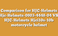 Comparison for HJC-Helmets Hjc-Helmets-0803-4448-04 VS HJC-Helmets Hjci10s-10b motorcycle helmet