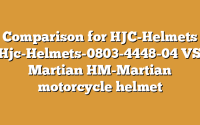 Comparison for HJC-Helmets Hjc-Helmets-0803-4448-04 VS Martian HM-Martian motorcycle helmet