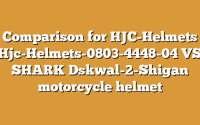 Comparison for HJC-Helmets Hjc-Helmets-0803-4448-04 VS SHARK Dskwal-2-Shigan motorcycle helmet