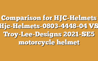 Comparison for HJC-Helmets Hjc-Helmets-0803-4448-04 VS Troy-Lee-Designs 2021-SE5 motorcycle helmet