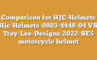 Comparison for HJC-Helmets Hjc-Helmets-0803-4448-04 VS Troy-Lee-Designs 2022-SE5 motorcycle helmet