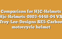 Comparison for HJC-Helmets Hjc-Helmets-0803-4448-04 VS Troy-Lee-Designs SE5-Carbon motorcycle helmet