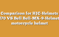 Comparison for HJC-Helmets I70 VS Bell Bell-MX-9-Helmet motorcycle helmet