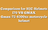 Comparison for HJC-Helmets I70 VS GMAX Gmax-72-6300xs motorcycle helmet