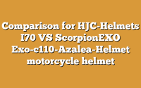 Comparison for HJC-Helmets I70 VS ScorpionEXO Exo-c110-Azalea-Helmet motorcycle helmet