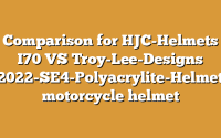 Comparison for HJC-Helmets I70 VS Troy-Lee-Designs 2022-SE4-Polyacrylite-Helmet motorcycle helmet