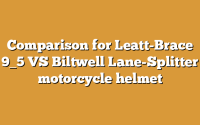 Comparison for Leatt-Brace 9_5 VS Biltwell Lane-Splitter motorcycle helmet