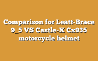 Comparison for Leatt-Brace 9_5 VS Castle-X Cx935 motorcycle helmet