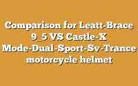Comparison for Leatt-Brace 9_5 VS Castle-X Mode-Dual-Sport-Sv-Trance motorcycle helmet