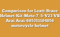 Comparison for Leatt-Brace Helmet-Kit-Moto-7_5-V23 VS Arai Arai-685311184856 motorcycle helmet