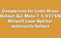 Comparison for Leatt-Brace Helmet-Kit-Moto-7_5-V23 VS Biltwell Lane-Splitter motorcycle helmet