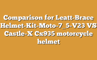 Comparison for Leatt-Brace Helmet-Kit-Moto-7_5-V23 VS Castle-X Cx935 motorcycle helmet