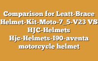 Comparison for Leatt-Brace Helmet-Kit-Moto-7_5-V23 VS HJC-Helmets Hjc-Helmets-I90-aventa motorcycle helmet