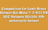 Comparison for Leatt-Brace Helmet-Kit-Moto-7_5-V23 VS HJC-Helmets Hjci10s-10b motorcycle helmet