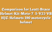 Comparison for Leatt-Brace Helmet-Kit-Moto-7_5-V23 VS HJC-Helmets I90 motorcycle helmet