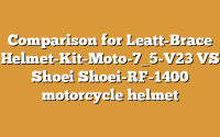 Comparison for Leatt-Brace Helmet-Kit-Moto-7_5-V23 VS Shoei Shoei-RF-1400 motorcycle helmet