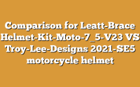 Comparison for Leatt-Brace Helmet-Kit-Moto-7_5-V23 VS Troy-Lee-Designs 2021-SE5 motorcycle helmet