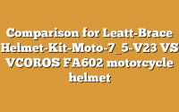 Comparison for Leatt-Brace Helmet-Kit-Moto-7_5-V23 VS VCOROS FA602 motorcycle helmet