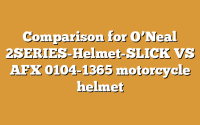 Comparison for O’Neal 2SERIES-Helmet-SLICK VS AFX 0104-1365 motorcycle helmet