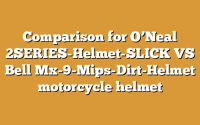 Comparison for O’Neal 2SERIES-Helmet-SLICK VS Bell Mx-9-Mips-Dirt-Helmet motorcycle helmet