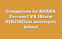 Comparison for SHARK Evo-one2 VS 1Storm HJK316Clear motorcycle helmet