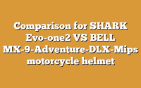 Comparison for SHARK Evo-one2 VS BELL MX-9-Adventure-DLX-Mips motorcycle helmet