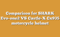 Comparison for SHARK Evo-one2 VS Castle-X Cx935 motorcycle helmet