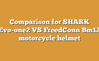 Comparison for SHARK Evo-one2 VS FreedConn Bm12 motorcycle helmet
