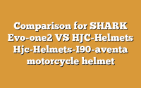 Comparison for SHARK Evo-one2 VS HJC-Helmets Hjc-Helmets-I90-aventa motorcycle helmet