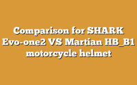 Comparison for SHARK Evo-one2 VS Martian HB_B1 motorcycle helmet