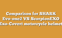 Comparison for SHARK Evo-one2 VS ScorpionEXO Exo-Covert motorcycle helmet