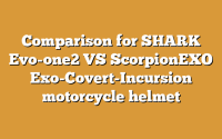 Comparison for SHARK Evo-one2 VS ScorpionEXO Exo-Covert-Incursion motorcycle helmet