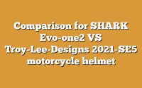 Comparison for SHARK Evo-one2 VS Troy-Lee-Designs 2021-SE5 motorcycle helmet